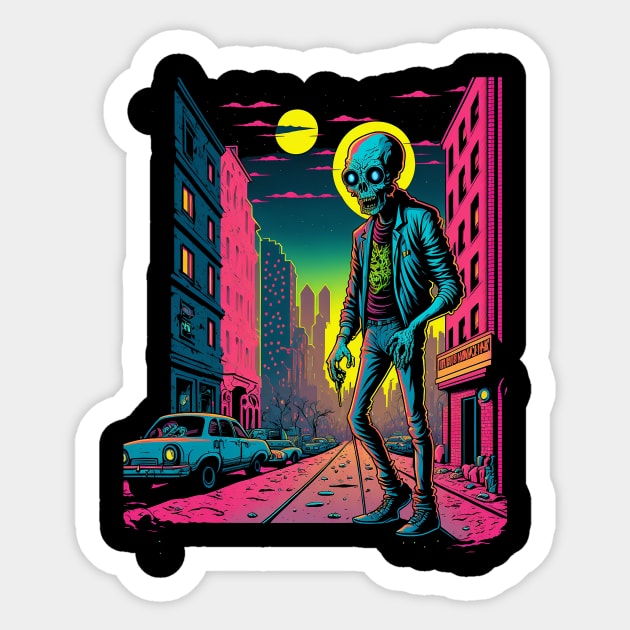 Zombie Wasteland Sticker by TreemanMorse